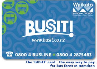 A Busit branded transport card